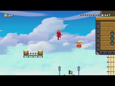 (8-3) Mosca  -Boarding The Ship- by NintenU ~ WORLD RECORD! - SUPER MARIO MAKER - NO COMMENTARY 1bi