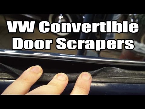 Classic VW BuGs How to Install Rear Convertible Quarter window Beetle Rubber Scrapers