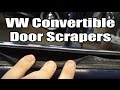 Classic VW BuGs How to Install Rear Convertible Quarter window Beetle Rubber Scrapers