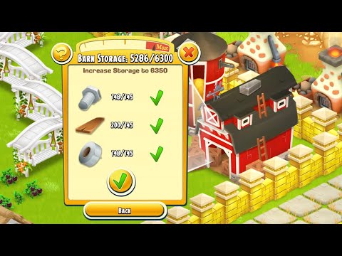 Increasing Barn Storage to 6350 | Hay Day Level 143 🥳
