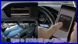 How to Stream Audio From a mobile to the bluetooth audio system in a 2011 Mercedes Benz C Class