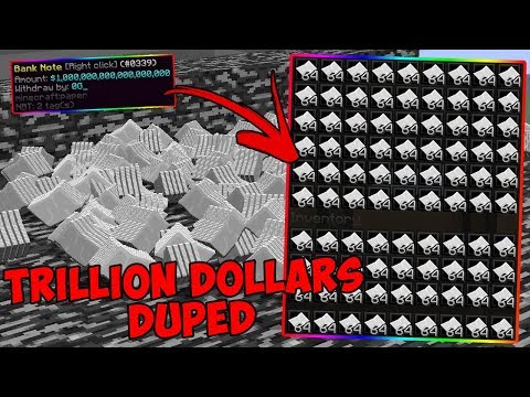 ULTIMATE DUPING TRILLIONS OF DOLLARS IN MINECRAFT | BRAND NEW DUPE METHOD WORKING 2019 | DUPE GLITCH