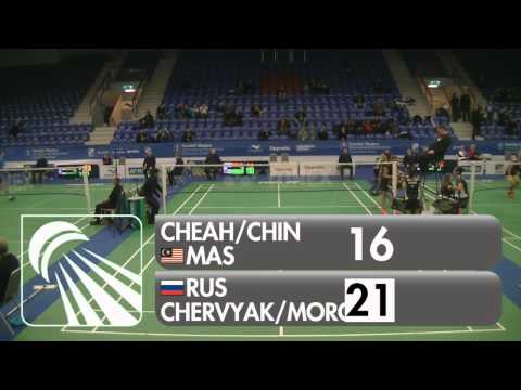 Badminton - Cheah / Chin vs Chervyakova / Morozova (WD, R32) - Swedish Masters 2016