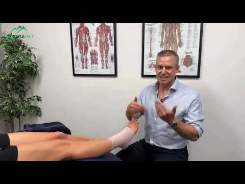 How to wrap a sprained ankle