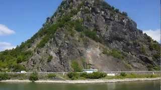 preview picture of video 'Rheinschifffahrt an der Loreley / Boat trip at the Loreley'