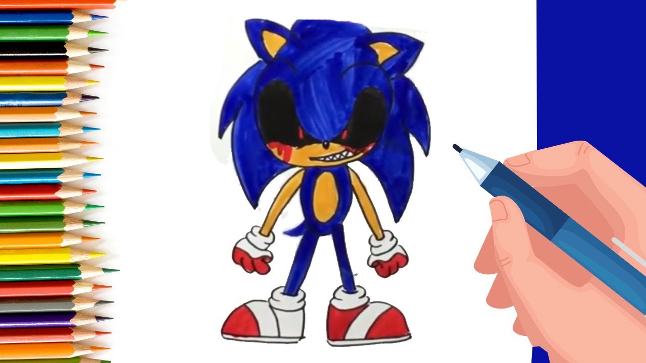 How To Draw Evil Sonic #shorts