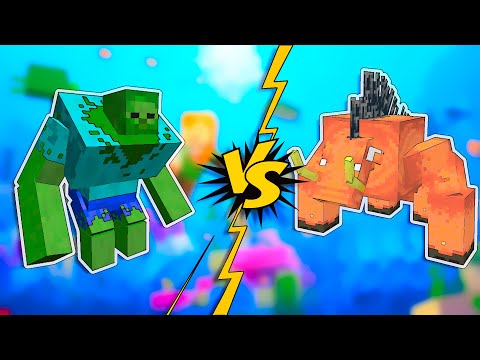 Surin Play - Mutant Hoglin VS Mutant Zombie || [Minecraft Mob Battle]