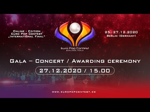 Euro Pop Contest – Online Edition 2020: Galakonzert und Preisverleihung