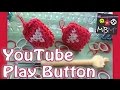 Rainbow Loom Band YouTube Play Button Charm