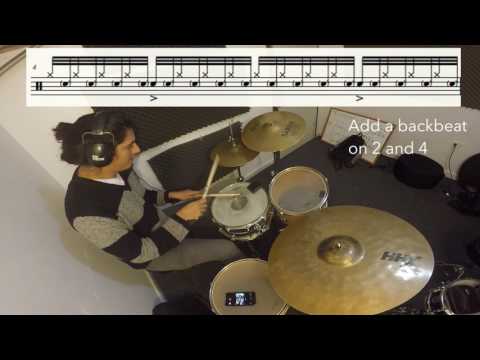 Drum Lesson - Phrasing with Rudiments #19 - Singles and ghost notes
