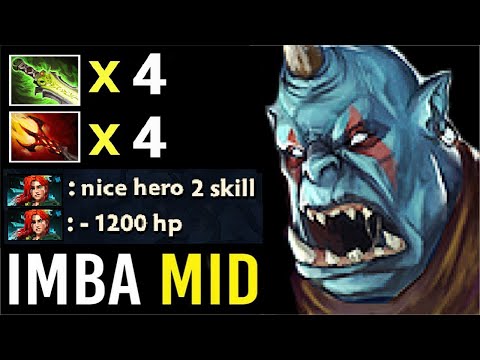 WTF is This Dota 2? Only 2 Skills DELETE All Imba Ogre Magi Mid Non-Stop Stun Multicast Fun Dota 2