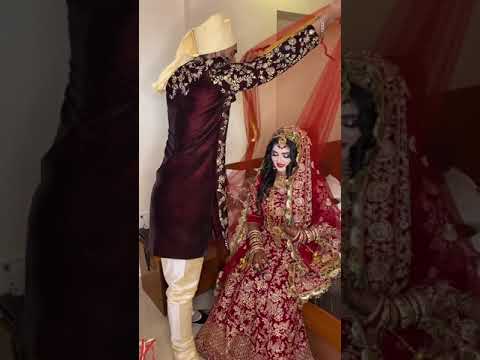 beautiful and gorgeous bride make up look || nikkah video || muslim bride 🔥❤️