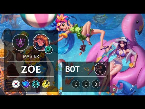 Zoe Bot vs Lucian - KR Master Patch 9.5