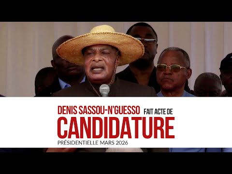 🚨 DENIS SASSOU-N'GUESSO OFFICIALISE SA CANDIDATURE PRÉSIDENTIELLE 2026  #brazzaville #dsn #election