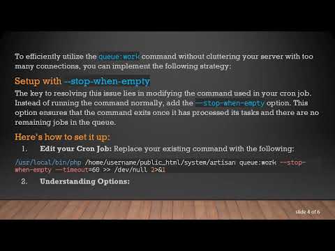The Best Practices for Running Laravel Artisan Command queue:work on Shared Hosting