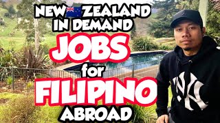 “NEW ZEALAND IN DEMAND JOBS FOR FILIPINO ABROAD 2021”