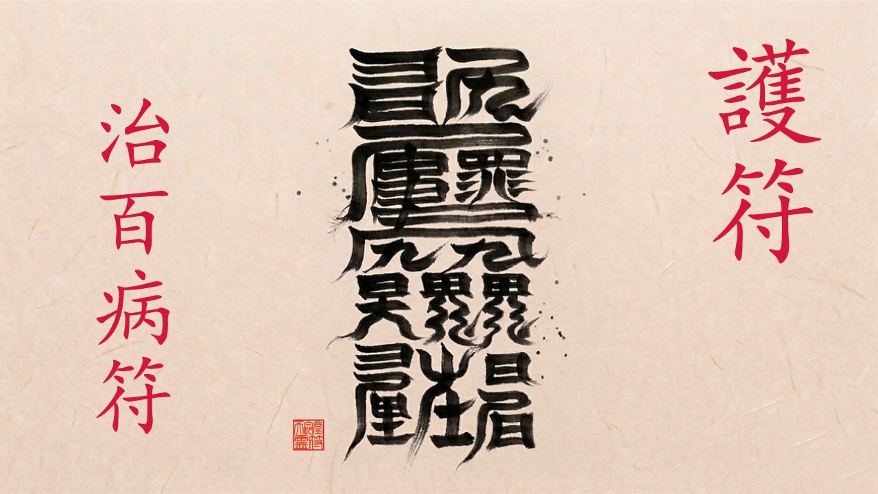 【聴く護符】あらゆる病を治す護符｜修験道・陰陽道系の護符│治百病符│聴き流し祈り音楽