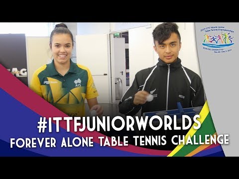 2017 #ITTFJuniorWorlds | Oceania Stars Take on Forever Alone Table Tennis Challenge
