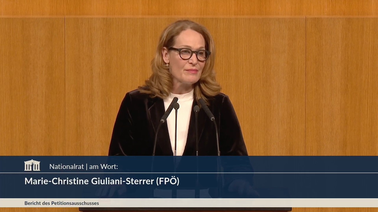Marie-Christine Giuliani-Sterrer - Sammelbericht Petitionen und Bürgerinitiativen - 23.4.2026