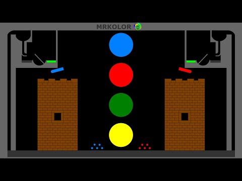 Castle Destruction Marble Race in Algodoo \ Marble Race King