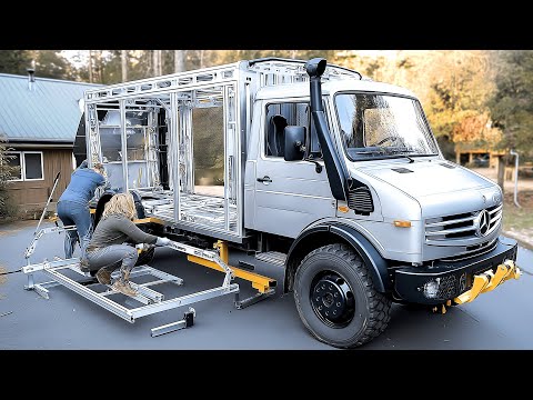 Couple Transforms Army Truck into Amazing Mobile Home | Start to Finish by @Outthegateoffroadnz