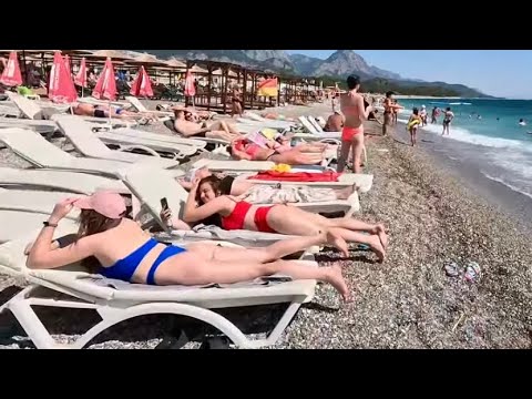 🇹🇷 Antalya Kemer Beach Walking Tour Türkiye
