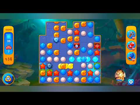 фишдом 2022  #  10945 уровень - прохождение без бустеров # Fishdom,   10945  level - no Boosters.