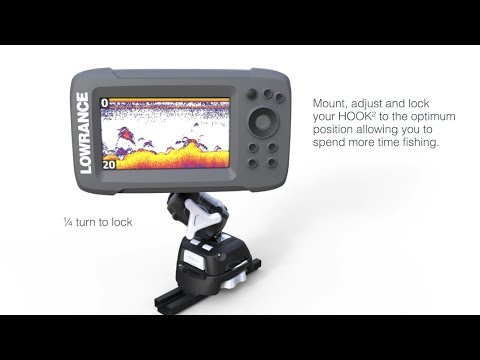 Scanstrut ROKK Mini Lowrance HOOK2 Quick Release Adapter, Pro Mount Kit, Kayak Track Base