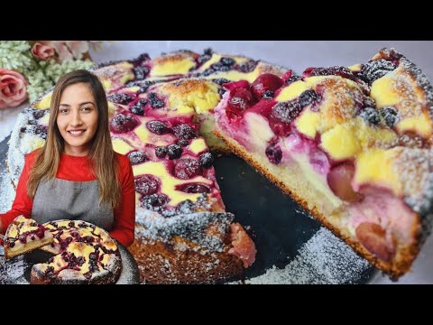 Cottage Cheese Cherry Cake