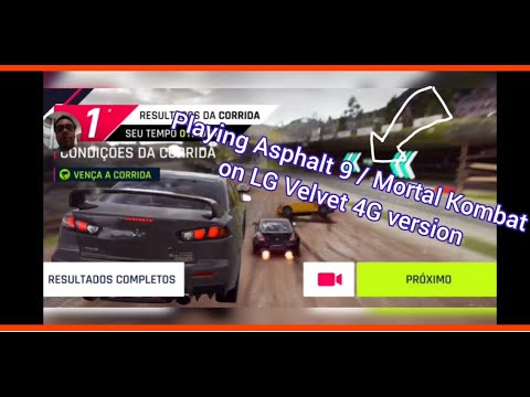LG Velvet 4G - Playing Asphalt 9 and Mortal Kombat Highest Resolution