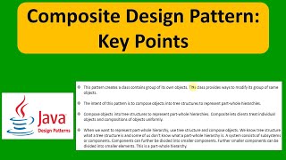 Composite Design Pattern: Key Points