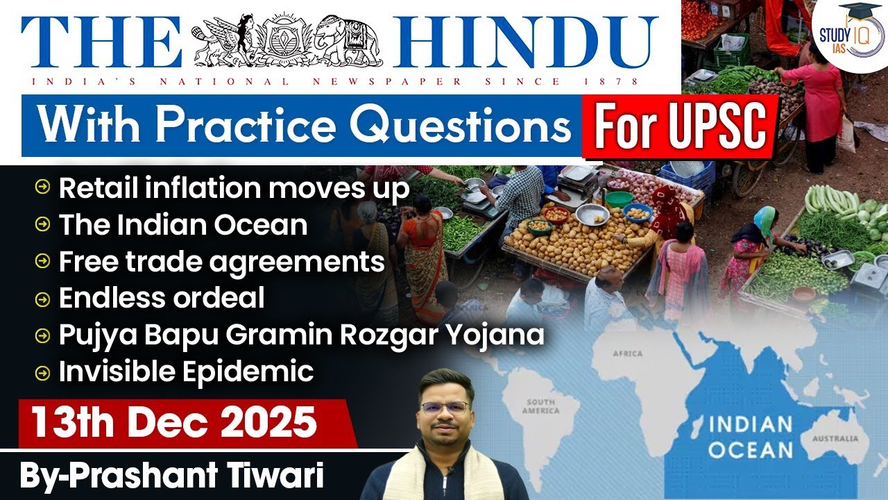 The Hindu Analysis | 13th December 2025 | The Hindu News Paper Today With Practice Questions