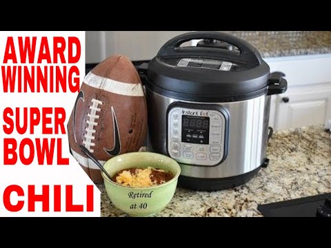 SUPER BOWL CHILI--🏅Award Winning🏅 Epic Instant Pot Recipe! 🍵 #superbowlchili