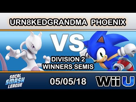 SCSL Div 2 - Ur-n8kedgrandma (Mewtwo) Vs. Phoenix (Sonic) Winners Semis - Smash 4