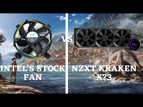 Intel Stock Fan VS. NZXT Kraken x73 (8 Games Benchmarked)