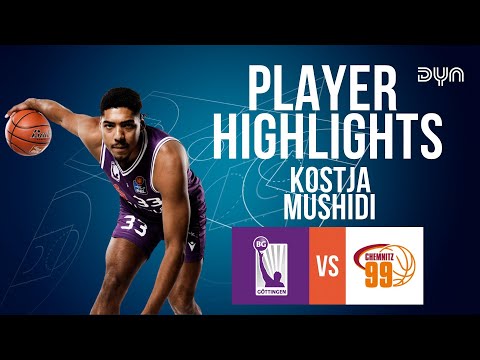 Kostja Mushidi FÜR DREI 🥳 (15 points) Highlights vs. NINERS Chemnitz I Dyn Basketball