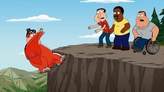 Family Guy - Peter Jumps Off The Cliff In His Wingsuit To Prove His Friendship