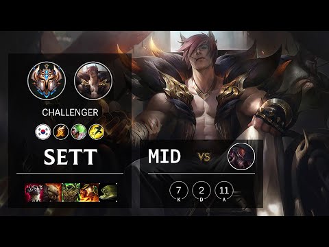 Sett Mid vs Lucian - KR Challenger Patch 10.12