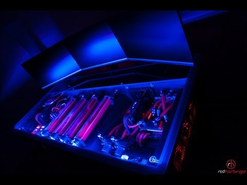 Cross by Red Harbinger - Finished - Liquid cooled computer desk