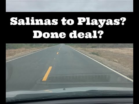 NEW ROAD connects Salinas to Playas Villamil along the beach in Ecuador? HOW IS IT? So I tested it.