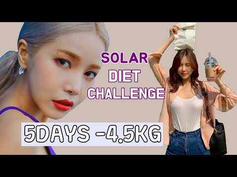 Eng) I TRIED MAMAMOO SOLAR DIETㅣ5 DAYS -4.5KG(10lbs) VLOGㅣK-POP IDOL