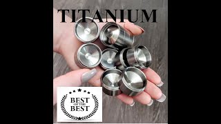 TITANIUM Solvent Trap - Hidden Cashe' - NOT Silencer - NOT Suppressor -  Cup Inserts