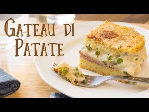 Gateau (Gattò) di Patate con Prosciutto e Piselli | Ricetta Piatto Unico Svuota Frigo | 55Winston55