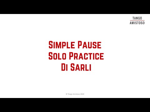 Tango musicality: Solo practice - Simple Pause to Di Sarli - Silvia Bivolaru (V018)