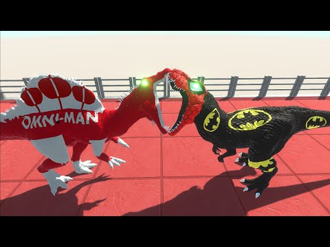 OMNI MAN SPINOSAURUS DEATH CLIMB - Animal Revolt Battle Simulator