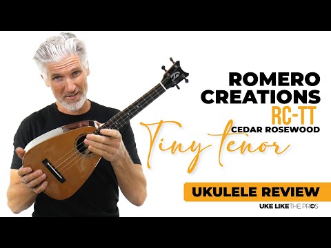 Romero Creations RC-TT-CRW Tiny Tenor Cedar Top Rosewood Ukulele "GISE" image 7