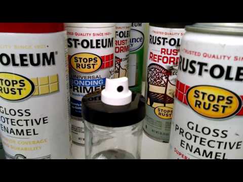 How to avoid clogged spray paint nozzles -Rustoleum