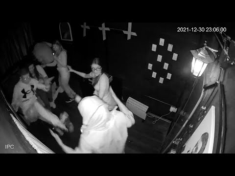 Horror Escape Room Haunted House with live actor