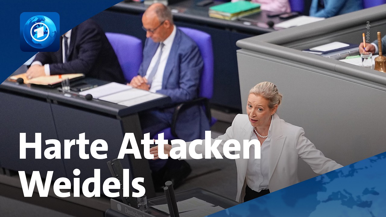 Schlagabtausch im Bundestag bei Generaldebatte: Weidel nimmt Merz ins Visier