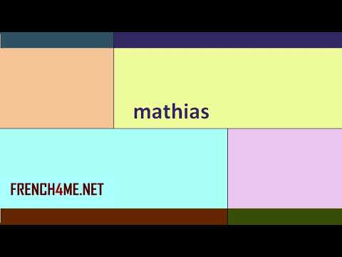 French For Beginners  I  How to pronounce  I mathias